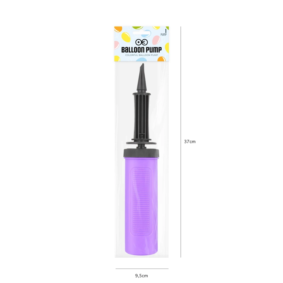 Pompiță pentru baloane – mix de culori | Pompă manuală de umflat baloane